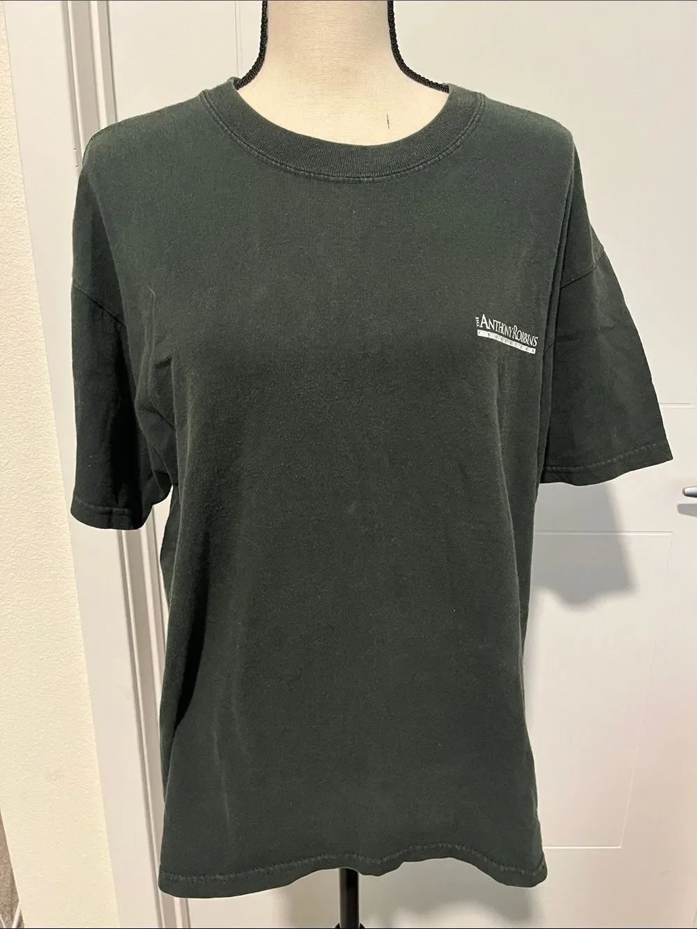 Tony Robbins The Firewalk Experience Step Up Defy The Odds Green Graphic Shirt